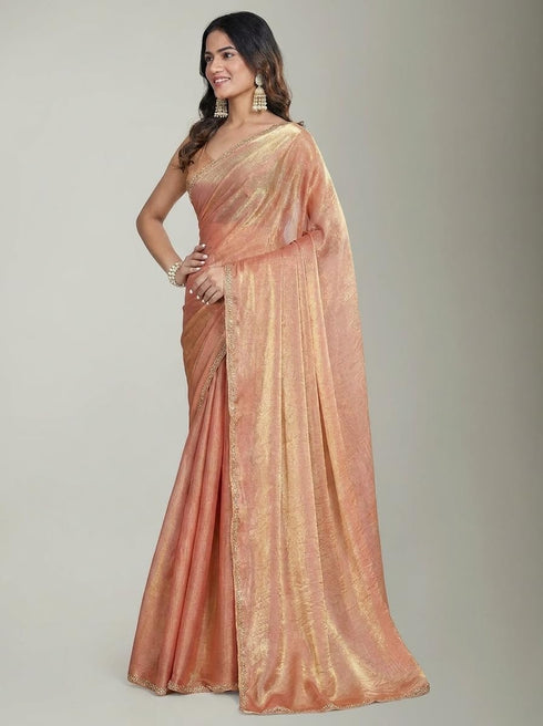 Vasthrlay Chiffon Embellished Ethnic Wear