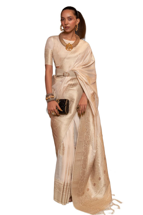 Vasthrlay Banarasi Unstitched Saree