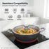 Prestige Durastone Hard Anodised 6 Layer Non-Stick Kadai with Glass Lid