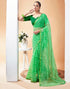 Vasthrlay Chiffon Bandhani Unstitched Peach Saree