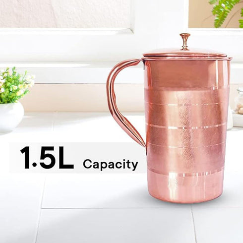 Pure Copper Jug 2 Litre for Drinking Water