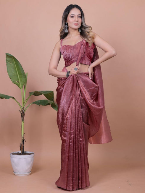 Vasthrlay Lavender Unstitched Saree