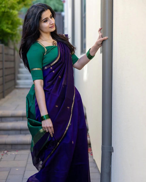 Vasthrlay Banarasi Unstitched Saree