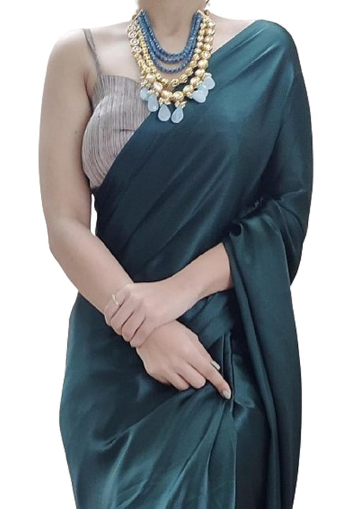 Vasthrlay Pleated Designer Tassels Blackish Ethnic Wear