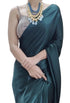 Vasthrlay Pleated Designer Tassels Blackish Ethnic Wear