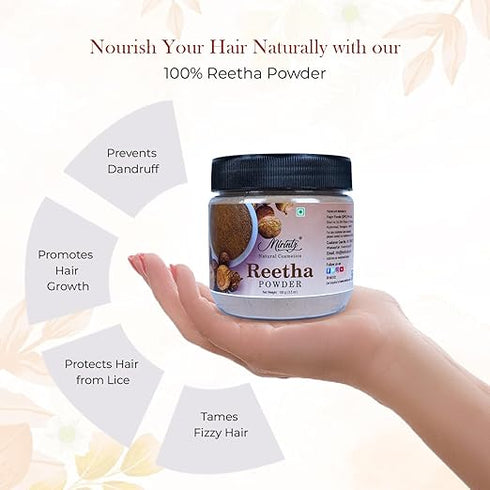 Mirintz 100% Natural Reetha Powder | (100 gms)