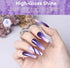Bolt Bee Gel Nail Polish Kit Set - Purple Glitter 6 Colors LED Nail Art Soak Off