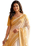Vasthrlay Printed Lemon Yellow1 Yellow Saree