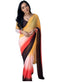 Vasthrlay Pink Georgette Printed Unstitched Saree