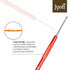 Crochet Hook Steel with Plastic Handle for Wool Work, Hand Knitted Sewing DIY Craft