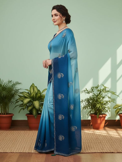 Vasthrlay Chiffon Traditional Ethinic Az Ys Vanshika Ethnic Wear