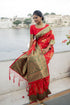 Vasthrlay Wine Jacquard Saree