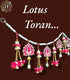 HEGIENES DECOR'S Traditional Pink Lotus Toran