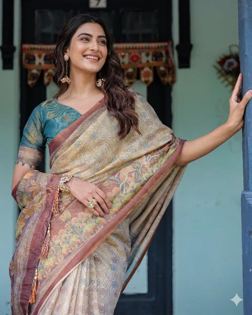 Vasthrlay Printed Handloom Unstitched