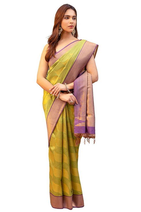 Vasthrlay Light Green Tussar