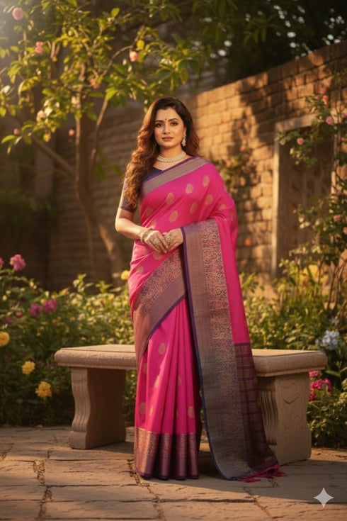 Vasthrlay Banarasi Jacquard Ethnic Wear