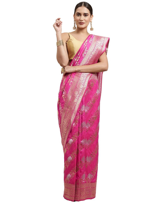 Vasthrlay Silver Banarasi Saree