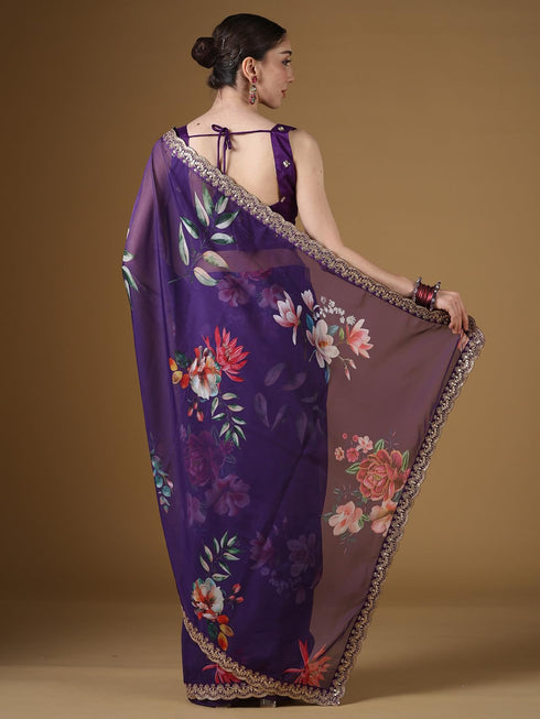 Vasthrlay Organza Unstitched Rx Ethnic Wear