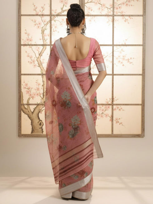 Vasthrlay Handloom Cotton Unstitched Blouse Ethnic Wear