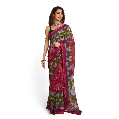 Vasthrlay Lightweight Breathable Traditional Printed Saree