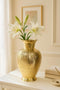 Brass Flower Vase for Home Decor 9 Inch