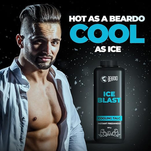 Beardo Ice Blast Talc Powder for Men