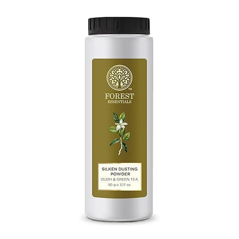 Forest Essentials Silken Dusting Powder Oudh & Green Tea