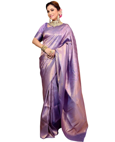 Vasthrlay Banarasi Unstitched Saree