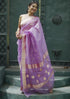 Vsathrlay Peach Banarasi Kanchipuram Ethnic Wear