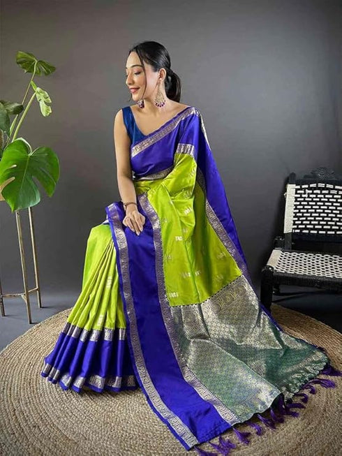 Vasthrlay Kanjivaram Unstitched Blouse Ethnic Wear