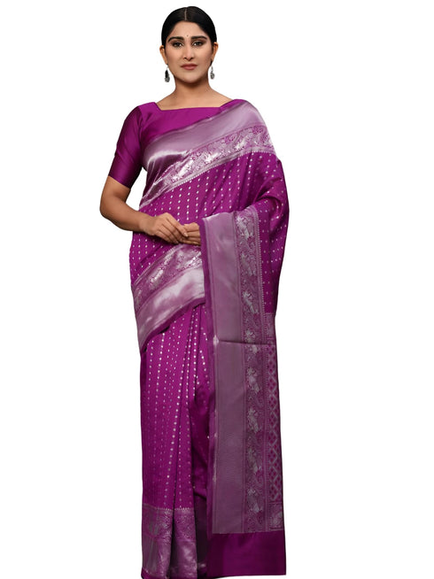 Vasthrlay Banarasi Traditional Unstitched Saree