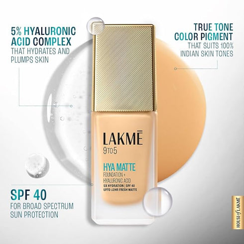 Lakme 9to5 Hya Matte Foundation