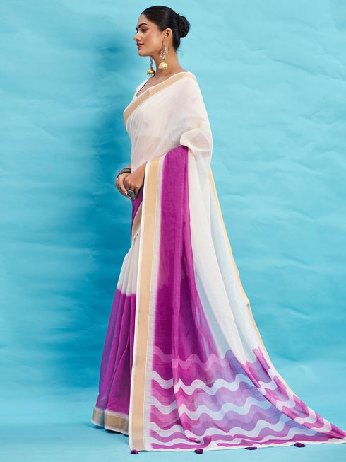Vasthrlay Printed Unstitched Blouse Ethnic Wear