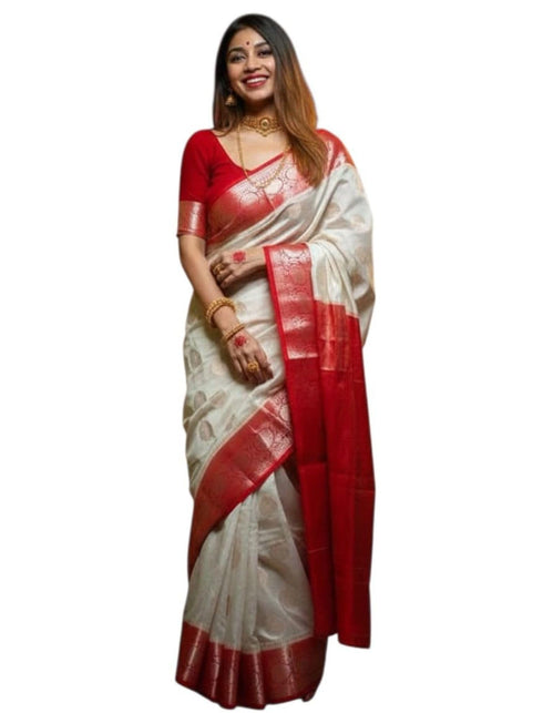 Vasthrlay Banarasi Unstitched Saree