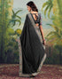 Vasthrlay Georgette Embroidery Unstitched Green Saree