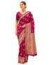 Vasthrlay Banarasi Weaving Green Saree