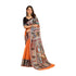 Vasthrlay Orange Unstitched Saree