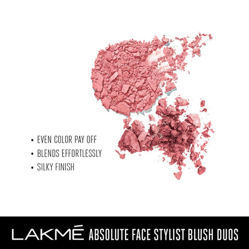 Lakme Absolute Face Stylist Blush Duos | Rose Blush