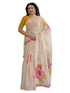Vasthrlay Printed Off White Off White Saree