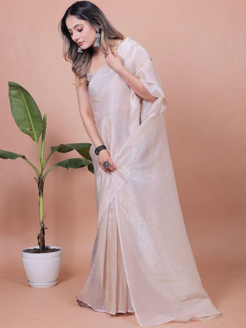 Vasthrlay Lavender Unstitched Saree