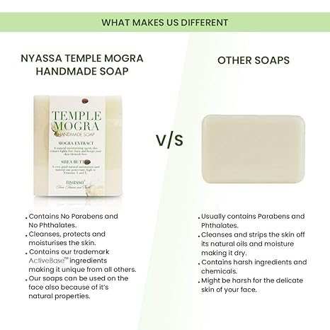 Nyassa Luxurious Temple Mogra Handmade Natural Bathing Soap