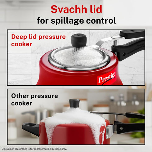 Prestige 3 Litre Aluminium Nakshatra Duo Inner Lid Pressure Cooker