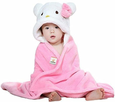 BRANDONN Ultra Soft Organic Premium Bathrobe Bath Gown For Babies Baby Bath Towel