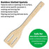 Hawkins Bamboo Spatula Set of 3, Natural Handmade Bamboo Spatulas, Kitchen Tools, Ladles, Turners, Flippers, Scrappers, Servers for Nonstick Cookware (BSPTL3)