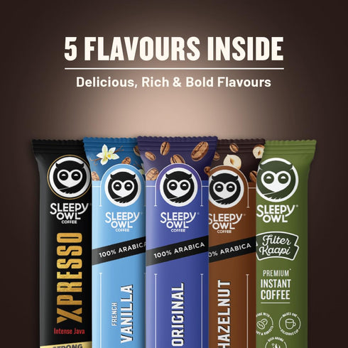 Sleepy Owl Instant Coffee Gift Pack 100g (50 Sachets with Mug)