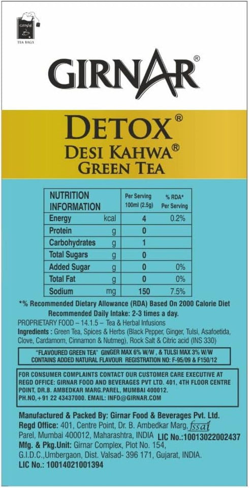 Girnar Detox Green Tea Desi Kahwa
