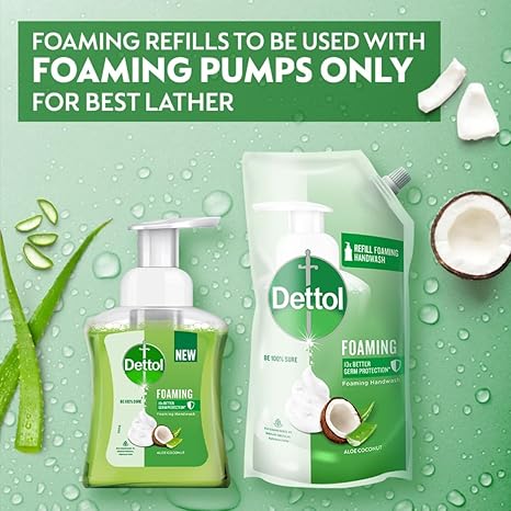 Dettol Foaming Handwash Refill |Aloe Coconut