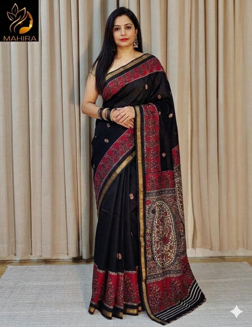 Vasthrlay Printed Traditional Lightweight Breathable