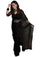 Vasthrlay Black Sequins Unstitched Saree