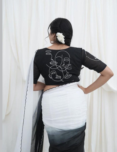 Vasthrlay Georgette Lightweight Minimal Printed